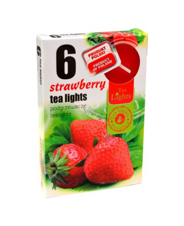 Admit Tea Lights vonné čajové svíčky 6 ks Strawberry