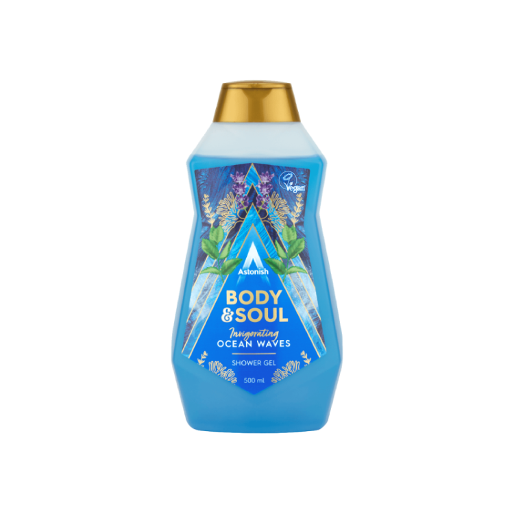 Astonish Body & Soul sprchový gel 500 ml Invigorating Ocean Waves