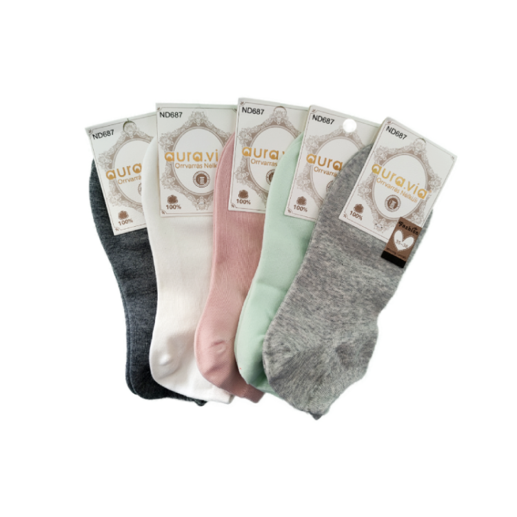 AURA.VIA dámské kotníkové ponožky barevný mix ND687