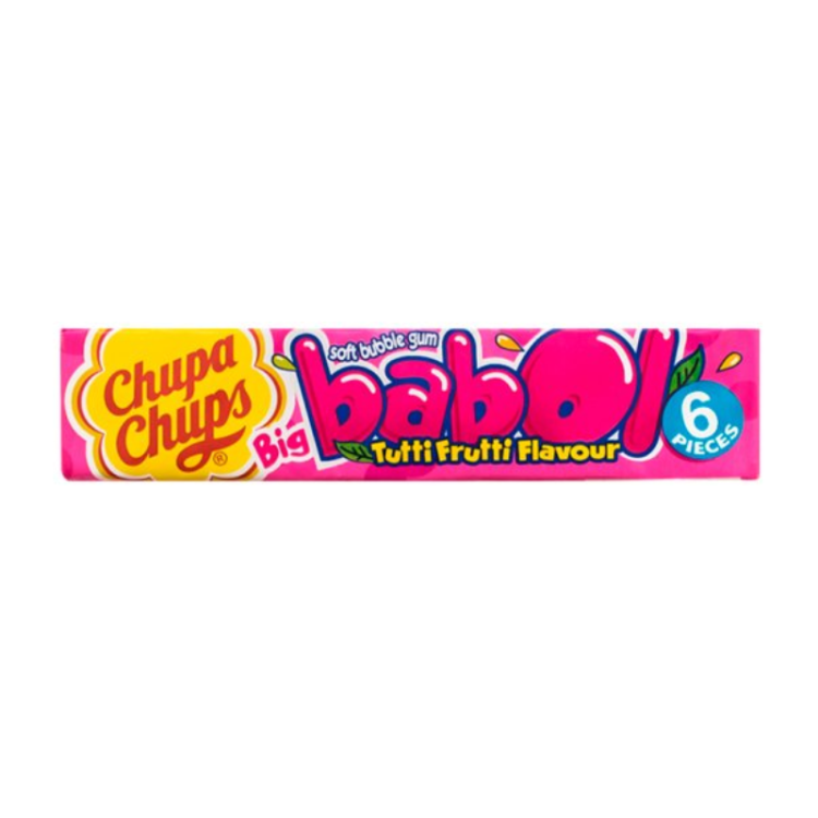 Chupa Chups Big Babol žvýkačky 27,6g Tutti Frutti Flavour 6 ks