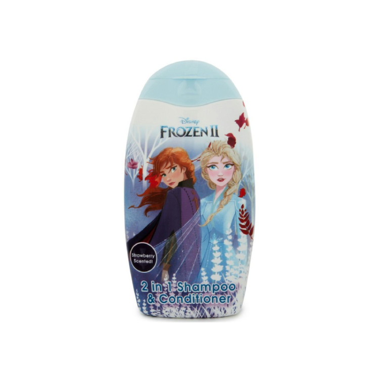 Disney Frozen II dětský šampón a kondicionér 300 ml Jahoda