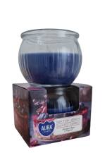 Obrázek k výrobku Bispol Aura vonná svíčka ve skle 80 g Dark fruits-Almond - Tmavé ovoce-mandle