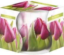 Obrázek k výrobku Bispol dekorativní vonná svíčka ve skle 100g Flowers - Květy sn71s-07