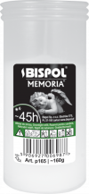 Obrázek k výrobku Bispol Memoria hřbitovní svíčka 160 g , 45 hodin hoření  - bílá 