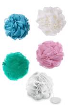 Obrázek k výrobku CS Beauty Koupelová mycí houba 35g mix barev  - bílá,modrá, růžová , zelená,šedá