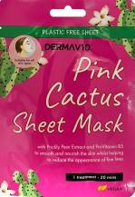 Obrázek k výrobku Derma V10 Pink Cactus textilní pleťová maska 