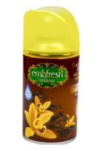 Obrázek k výrobku Embfresh náplň do automatického spreje 250 ml Madagascan Vanilla & Jungle Wood - Madagaskarská vanilka a dřevo z džungle