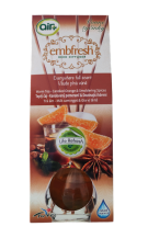Obrázek k výrobku Embfresh vonné tyčinky 35 ml Warm Tea-Candied Orange & Smoldering Spices - Teplý čaj-kandovaný pomeranč a doutnající koř