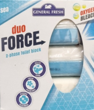 Obrázek k výrobku General Fresh Duo Force WC blok náplň 2 fáze 3x 40g - Sea