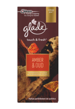 Obrázek k výrobku Glade Touch & Fresh náhradní náplň do mini spreje 10 ml Amber & Oud