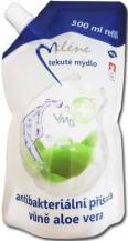 Obrázek k výrobku Miléne Aloe Vera antibakteriální tekuté mýdlo náhradní náplň 500ml s antibakterialní přísa - aloe vera a antibakterialní přísadou 