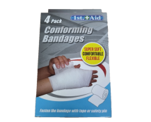 Obrázek k výrobku 1st Aid -Conforming bandages 4 pack - sada 4  ks obinadel 