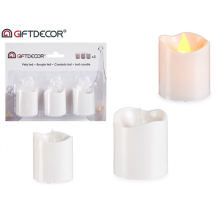 Obrázek k výrobku Arte Giftdecor LED svíčka 3 ks Bílá
