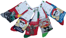Obrázek k výrobku AURA.VIA pánské veselé  ponožky -vánoční motiv SF681 - 39-42,43-46