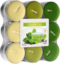 Obrázek k výrobku Bispol vonné čajové svíčky 18 ks Green Tea - Zelený čaj p15-18-83