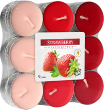 Obrázek k výrobku Bispol vonné čajové svíčky 18 ks Strawberry - Jahoda p15-18-73
