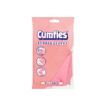 Obrázek k výrobku Cumfies gumové rukavice na úklid velikost L Růžové