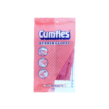 Obrázek k výrobku Cumfies gumové rukavice na úklid velikost M Růžové