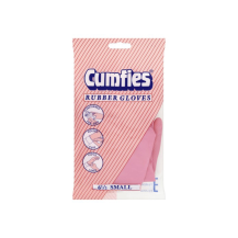 Obrázek k výrobku Cumfies gumové rukavice na úklid velikost S Růžové