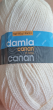 Obrázek k výrobku Damla Canan příze 100% akryl ,100g, 3,5 m - světle béžová CE071