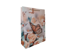 Obrázek k výrobku Dárková taška  32 x 12 x 40 cm velká motýly 4 druhy 