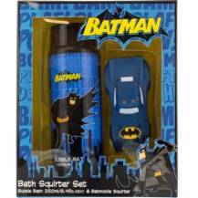 Obrázek k výrobku DC COMICS BATMAN Dětská dárková sada - pěna 250 ml + stříkací batmobil - pěna do koupele v sadě  s hračkou 