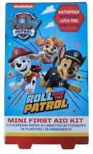 Obrázek k výrobku Paw Patrol voděodolná dětská náplast 16ks 76mm x19mm +4xdezinfekční ubrousek 10 x8 cm