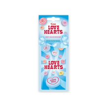 Obrázek k výrobku Swizzels Love Hearts závěsná papírová vůně do auta Blue Candy Floss