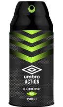 Obrázek k výrobku Umbro Action pánský  deodorant tělový sprej 150ml