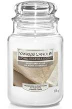 Obrázek k výrobku YANKEE CANDLE home inspiration Velká svíčka ve skle White Linen & Lace 538 g - jemná elegantní a čistá vůně čistého prádla a květin