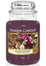 Obrázek k výrobku YANKEE CANDLE Velká svíčka ve skle Moonlit Blossoms 623 g - květinové tóny, bobule a ambra