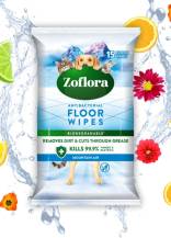 Obrázek k výrobku Zoflora antibakterialní vlhčené víceúčelové ubrousky 15ks